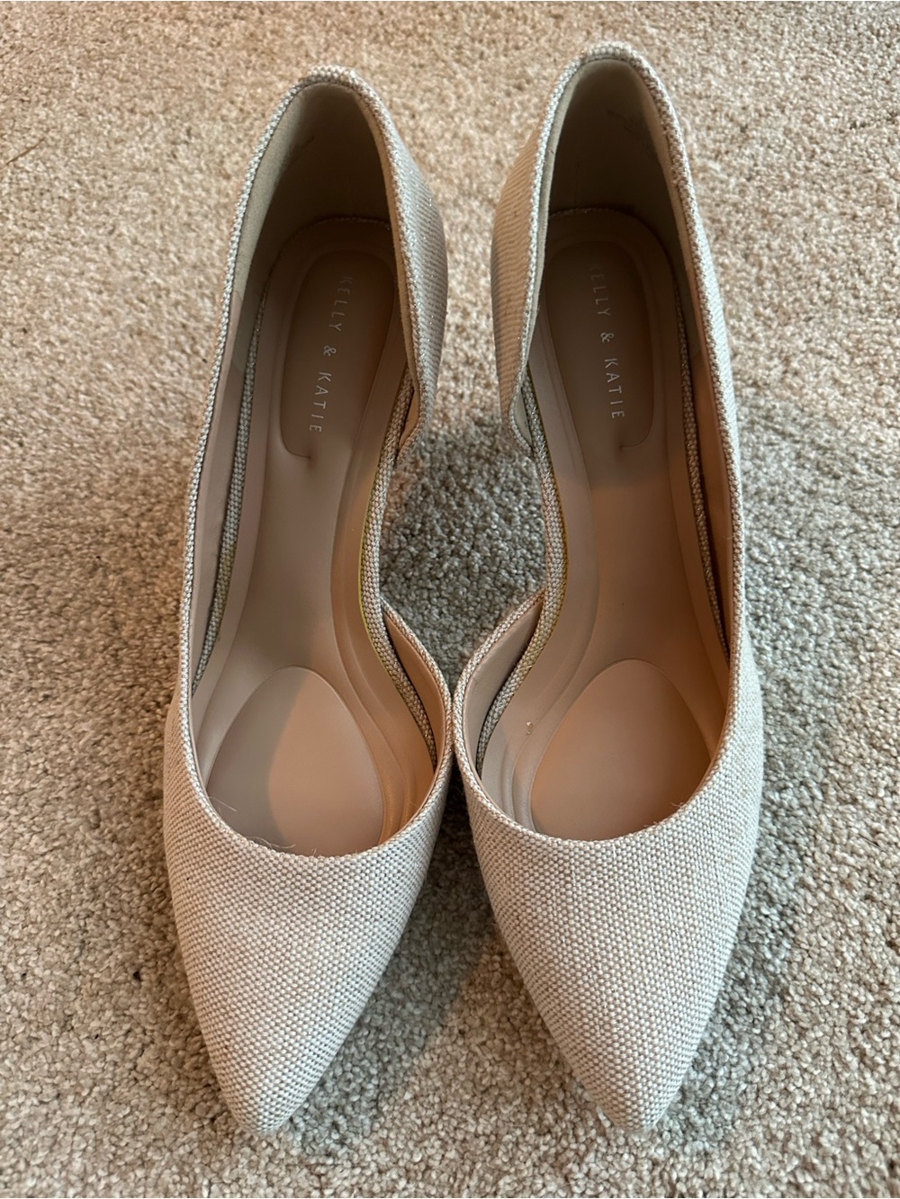 Kelly & Katie Pointed Toe Cream-Tone Pumps